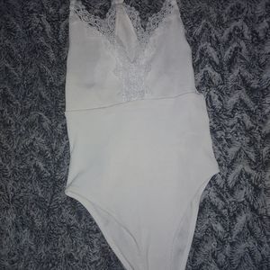 White lace bodysuit